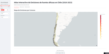 Mapa Interactivo de Emisiones de fuentes difusas en Chile (2019-2023)